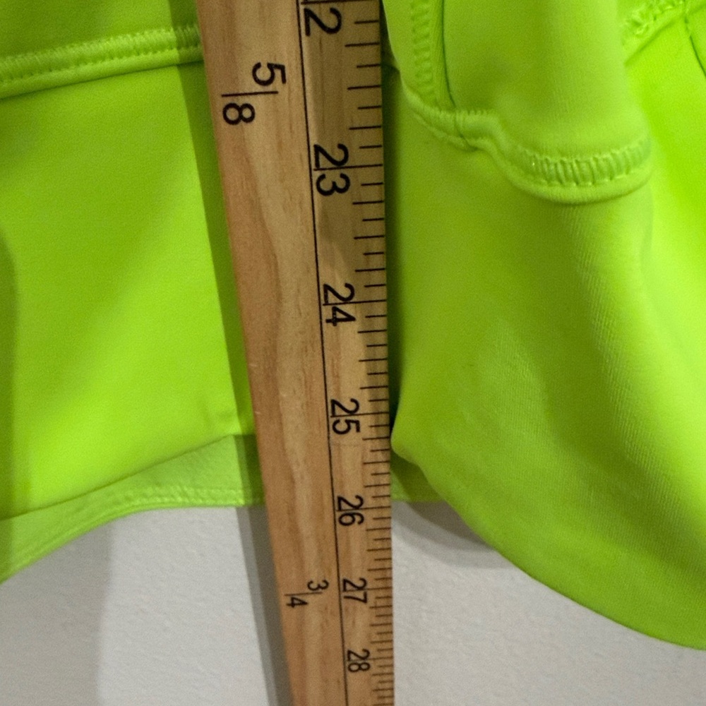 Athleta Whittier Peak Half Zip Long Sleeve Top Womens Small Neon Green Ladies - Picture 15 of 16
